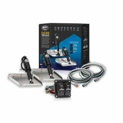 Motor Accessories Lenco 12"x12" 12V Edge Mount Trim Tab Kit With LED Switch