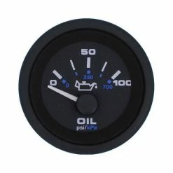 Motor Accessories Veethree Premier Pro Oil Pressure Gauge 0-100 PSI