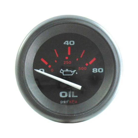 Motor Accessories Veethree Black Amega Oil Pressure Gauge 0-80 PSI 3 Motor Accessories Veethree Black Amega Oil Pressure Gauge 0-80 PSI