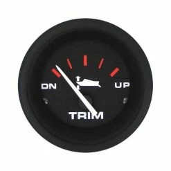 Motor Accessories Veethree Black Amega Trim Gauge For Mercury, Mariner And Yamaha Outboards